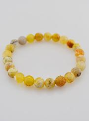 Bracelet en Pierre Naturelle d'Opale Jaune - 8mm