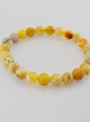 Bracelet en Pierre Naturelle d'Opale Jaune - 8mm