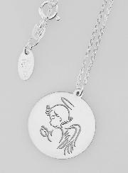 Collier Religieux en Argent - Ange Ajouré