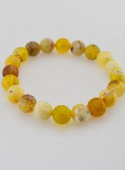 Bracelet en Pierre Naturelle d'Opale Jaune - 10mm
