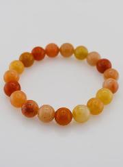 Bracelet en Pierre Naturelle d'Aventurine Orange - 10mm