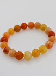 Bracelet en Pierre Naturelle d'Aventurine Orange - 10mm