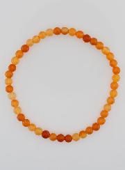 Bracelet en Pierre Naturelle d'Aventurine Orange - 4mm