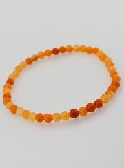 Bracelet en Pierre Naturelle d'Aventurine Orange - 4mm