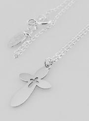 Collier Religieux & Croix Arrondie - Argent 925/1000