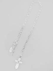 Collier Religieux & Croix Arrondie - Argent 925/1000