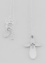 Collier Religieux & Croix Arrondie - Argent 925/1000