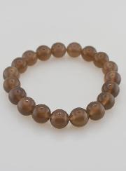 Bracelet en Pierre Naturelle d'Agate Grise - 10mm