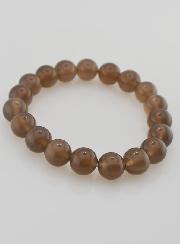 Bracelet en Pierre Naturelle d'Agate Grise - 10mm