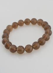Bracelet en Pierre Naturelle d'Agate Grise - 10mm