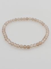 Bracelet en Pierre Naturelle d'Agate Grise - 4mm