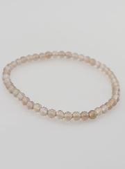 Bracelet en Pierre Naturelle d'Agate Grise - 4mm
