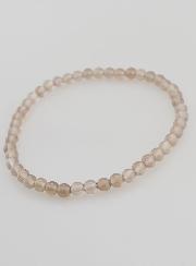 Bracelet en Pierre Naturelle d'Agate Grise - 4mm
