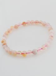 Bracelet en Pierre Naturelle d'Agate Fleur de Cerisier - 6mm