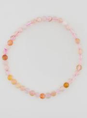 Bracelet en Pierre Naturelle d'Agate Fleur de Cerisier - 4mm