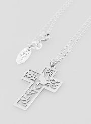 Collier Religieux & Croix Colombe - Argent 925/1000