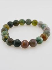 Bracelet en Pierre Naturelle d'Agate Indienne - 10mm