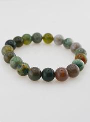 Bracelet en Pierre Naturelle d'Agate Indienne - 10mm