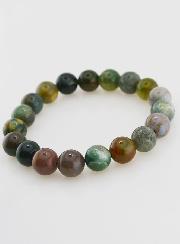 Bracelet en Pierre Naturelle d'Agate Indienne - 10mm