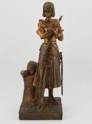 Statue Religieuse de Sainte Jeanne d'Arc - 20 cm