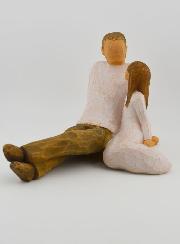 Statue Willow Tree - Père & Fille