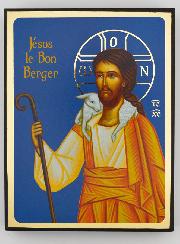 Icône Religieuse Jésus Bon Berger - 14cm