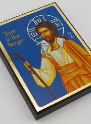 Icône Religieuse Jésus Bon Berger - 14cm