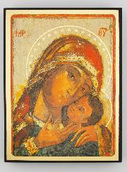 Icône Religieuse Vierge de Korsun - 14cm