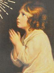 Icône Religieuse du Petit Samuel en Prière - 14cm