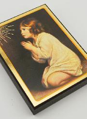Icône Religieuse du Petit Samuel en Prière - 14cm