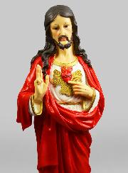 Grande Statue du Sacré Coeur de Jésus - 80cm