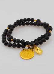 Bracelet Chapelet en Pierres Naturelles d'Agate & Notre Père