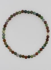 Bracelet en Pierre Naturelle d'Agate Indienne - 4mm