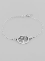 Bracelet en Argent Massif - Arbre de Vie