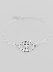 Bracelet en Argent Massif - Croix de Camargue