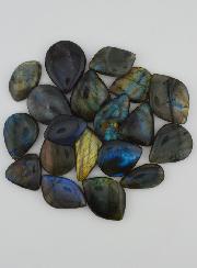 Pierre Naturelle de Labradorite Percé en Largeur