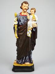Statue Religieuse de Saint Joseph au Lys - 30cm