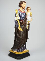 Statue Religieuse de Saint Joseph au Lys - 30cm