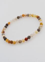 Bracelet en Pierre d'Agate Plume - 4mm