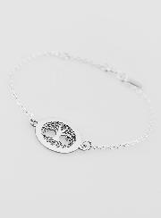 Bracelet en Argent Massif Arbre de Vie Racine - 17cm