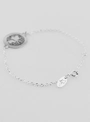 Bracelet en Argent Massif Arbre de Vie Racine - 17cm