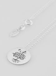 Collier Religieux Arbre de Vie Racines Jeton - Argent 925