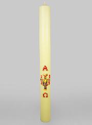 Grand Cierge Pascal Croix de Saint François - 90cm