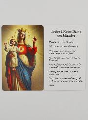 Carte de Prière à Notre Dame des Miracles
