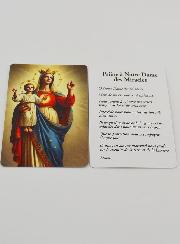 Carte de Prière à Notre Dame des Miracles