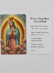 Carte de Prière à Notre Dame de Guadalupe
