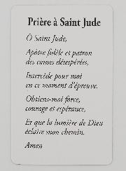 Carte de Prière à Saint Jude