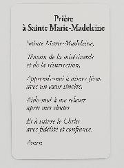 Carte de Prière à Sainte Marie Madeleine