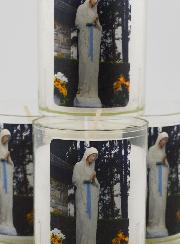 Lot de 4 Bougies Veilleuses de Notre Dame de Banneux