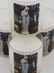 Lot de 4 Bougies Veilleuses de Notre Dame de Banneux